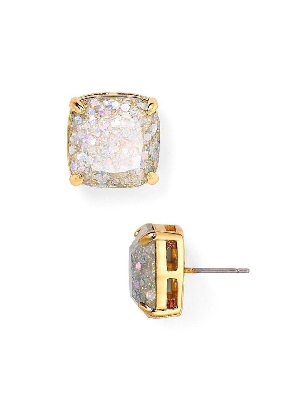 Kate Spade Mini Small Square Stud Earrings - Picture 2 of 11